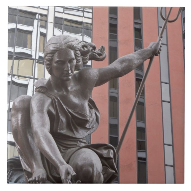 Portlandia statue, Portland, Oregon Kakelplatta (Framsidan)