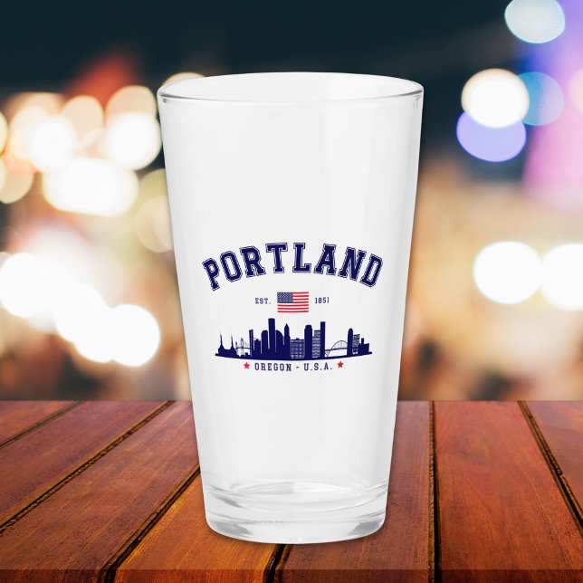 Portland's Urban Silhouette Glaskopp (Skapare uppladdad)