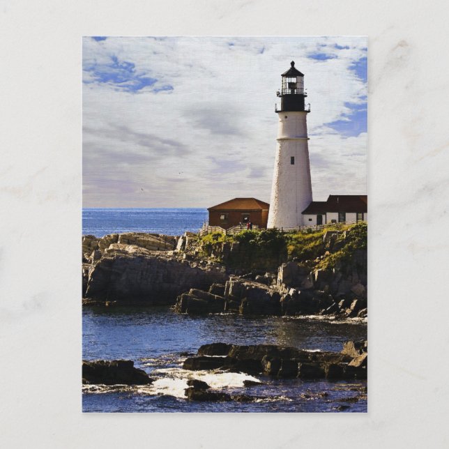 portlandsljus uppslammad elev Elizabeth Maine Vykort (Framsida)