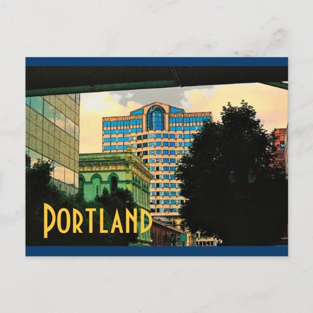 Portlandvykort (Gult) Vykort (Framsida)
