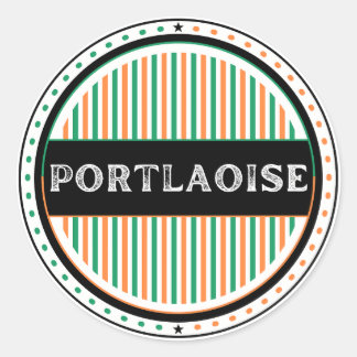Portlaoise City Pride Emblem – irländsk identitet Runt Klistermärke