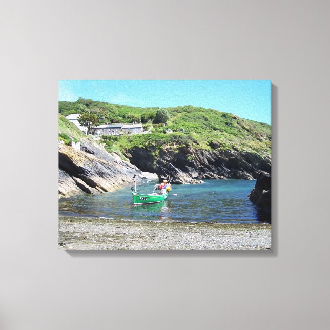 Portloe Cornwall England Canvastryck (Framsida)