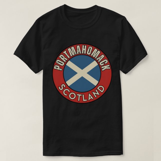 Portmahomack, Skottland T Shirt (Design framsida)