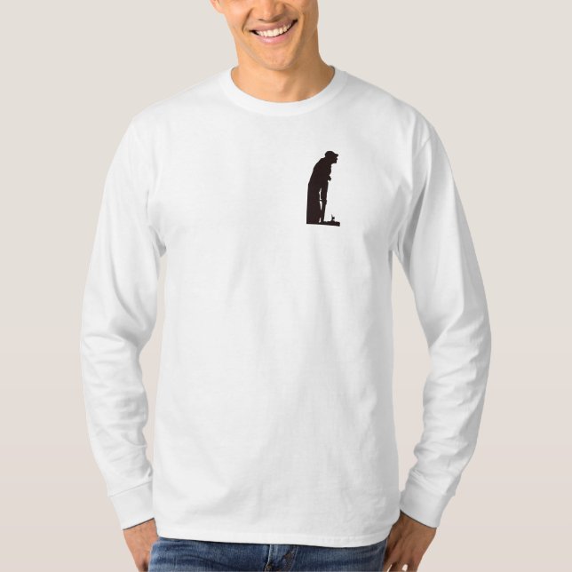 Portman Longshoremanlångärmad Henley T-shirt (Framsida)