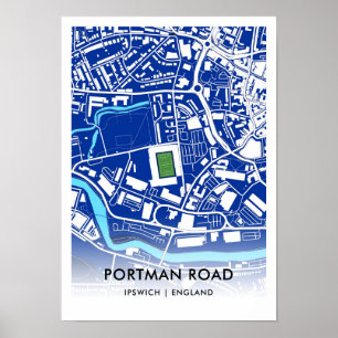 Portman Road Poster - Ipswich Town FC:s hem