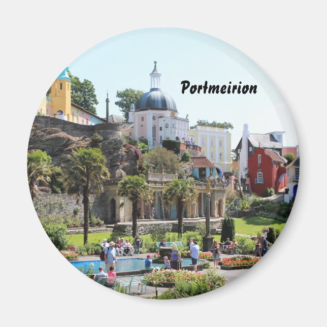 Portmeirion Center-vy Magnet (Framsidan)