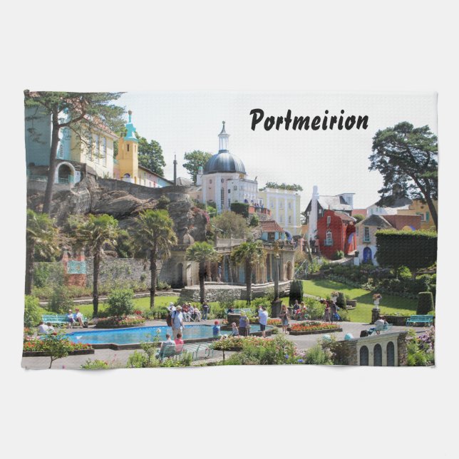 Portmeirion centrerar beskådar kökshandduk (Horisontell)