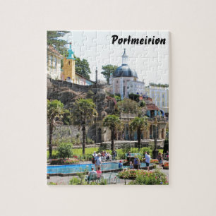 Portmeirion centrerar beskådar pussel