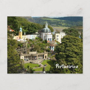 Portmeirion North Wales Tourist Village Scene Vykort