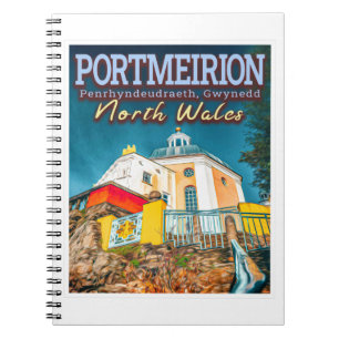PORTMEIRION - PENRHYNDEUDRAETH GWYNEDD NORTH WALES ANTECKNINGSBOK