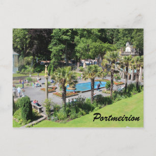 Portmeiririon-vykort tre vykort