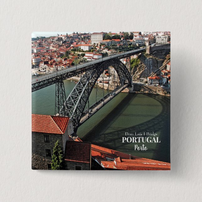 Porto bridge over Douro River, Portugal Knapp (Framsida)