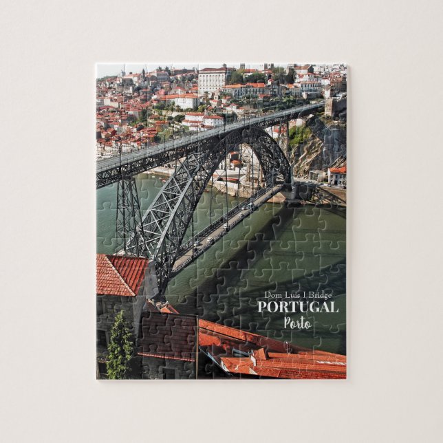 Porto bridge over Douro River, Portugal Pussel (Vertikal)