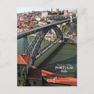Porto-bron över Dourofloden, Portugal Vykort