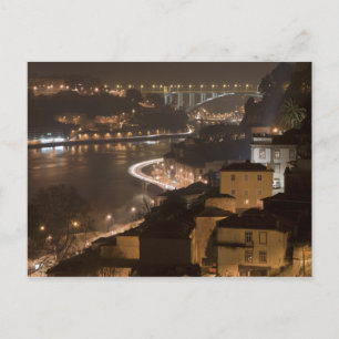 Porto City by Night Vykort