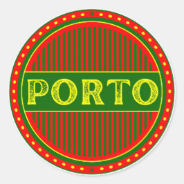 Porto City Pride Emblem – Portugisisk Identitet Runt Klistermärke
