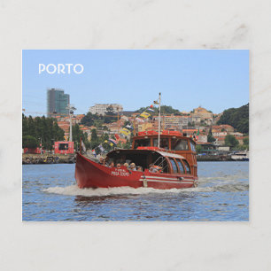 Porto: Douro-båt, Portugal Vykort