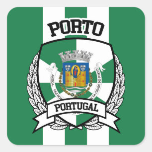 Porto Fyrkantigt Klistermärke
