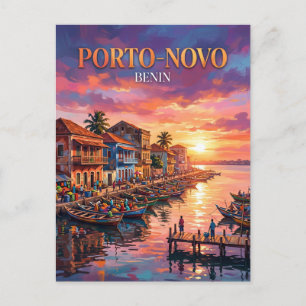 Porto-Novos strandpromenad Benin Vykort