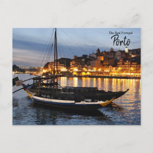 Porto på natten vykort
