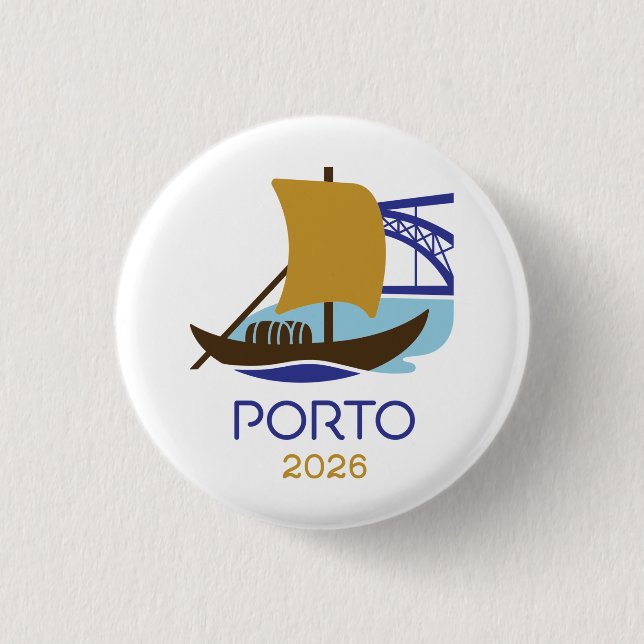Porto Portugal 2026 International Convention Pin Knapp (Framsida)