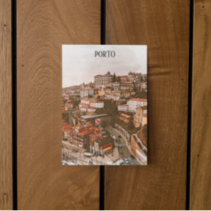 Porto Portugal Architecture City View Vykort