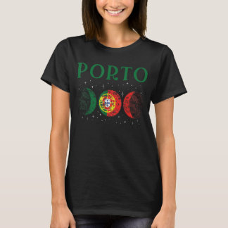 Porto Portugal City Retro Portugal Flagga 2 T Shirt