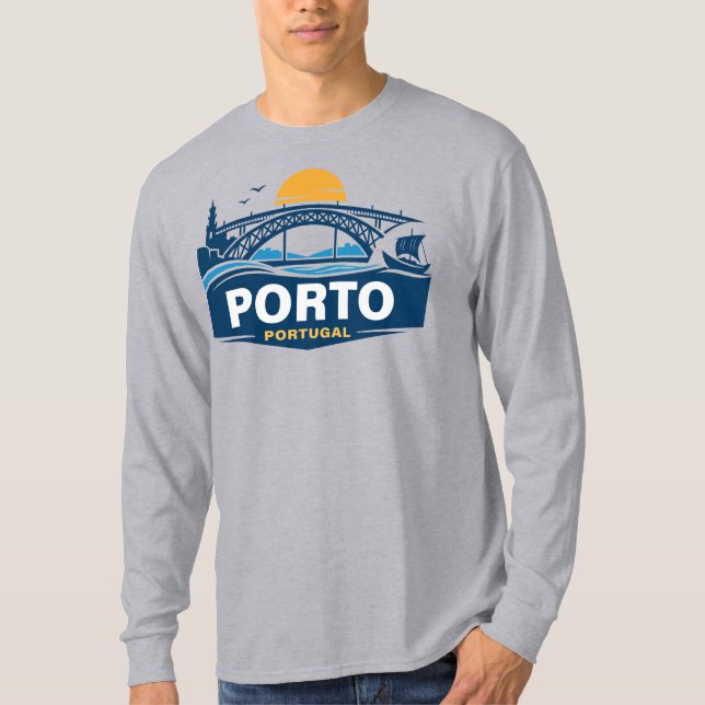 Porto Portugal Europa T Shirt (Framsida)