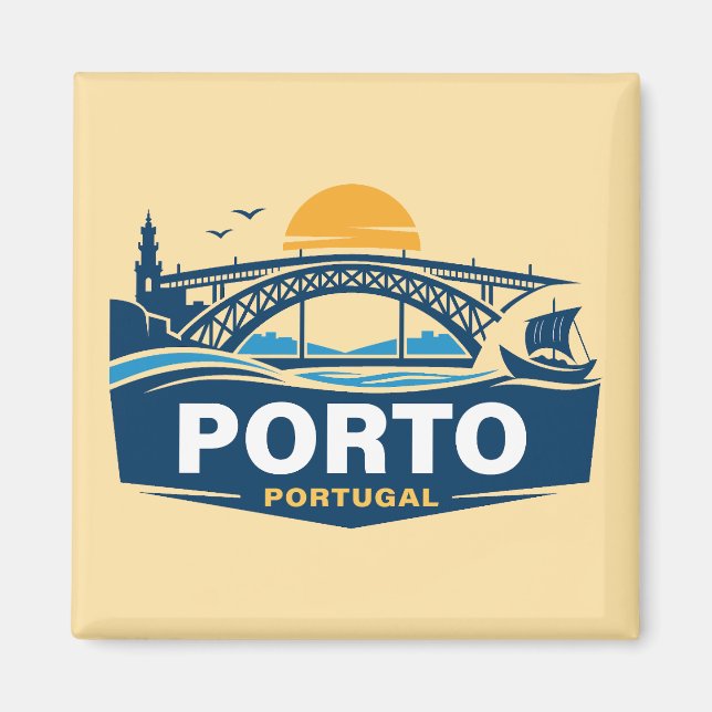 Porto Portugal Europe Magnet (Framsidan)