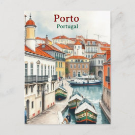 Porto Portugal Famous Vintage Travel Place Postcar Vykort