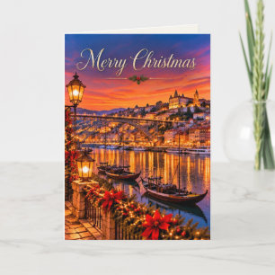 Porto Portugal God Jul Helgkort