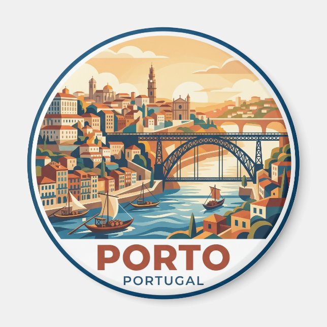 Porto Portugal Magnet (Framsidan)