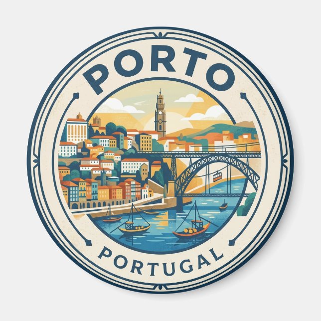 Porto Portugal Magnet (Framsidan)