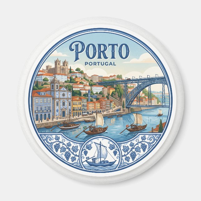 Porto Portugal Magnet (Framsidan)