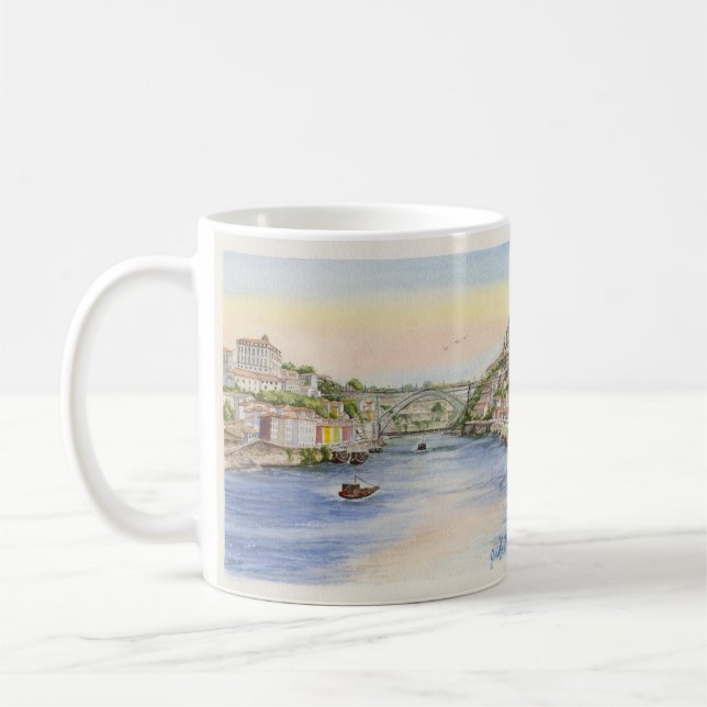 Porto, Portugal Painting Classic Mug Kaffemugg (Vänster)