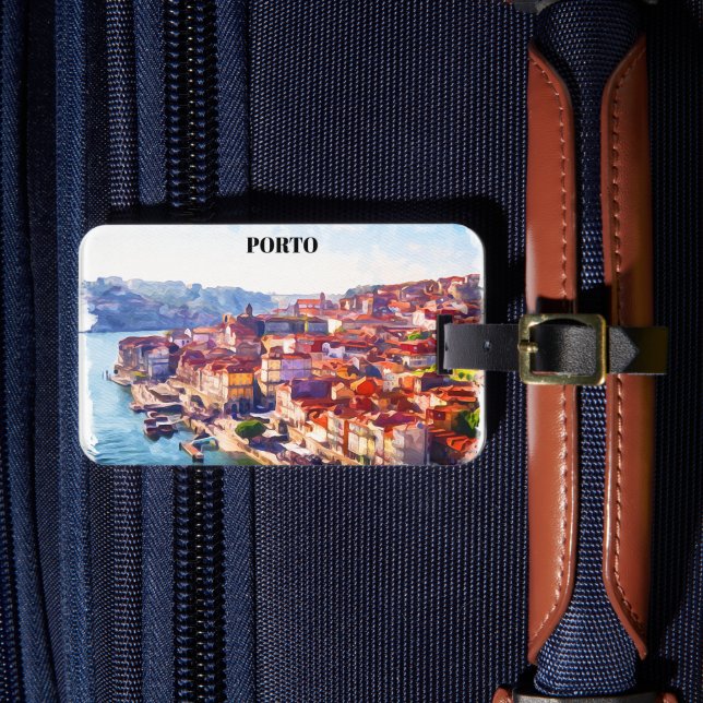 Porto Portugal Panorama View Bagagebricka (Framsida Insitu 4)