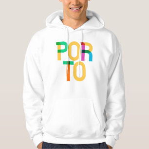 Porto Portugal Pop Art Brev Hoodie