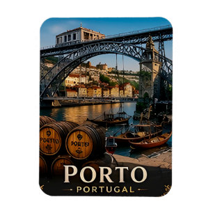 🧲 Porto Portugal Resa Minnessak För Besökare 🧲 Magnet