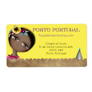 Porto Portugal Returadressetikett Fraktsedel