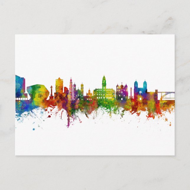 Porto Portugal Skyline Vykort (Framsida)