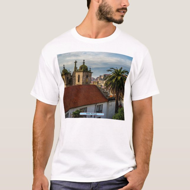 Porto, Portugal T Shirt (Framsida)