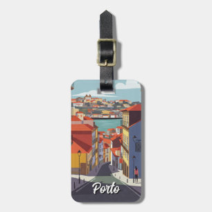 Porto Portugal Travel Abstrakt Bagagebricka