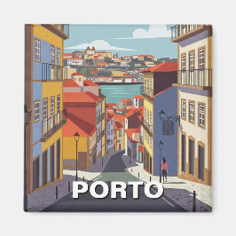 Porto Portugal Travel Abstrakt Magnet