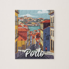 Porto Portugal Travel Abstrakt Pussel