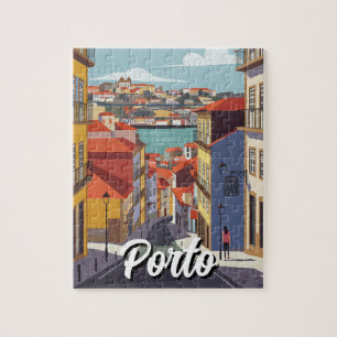 Porto Portugal Travel Abstrakt Pussel