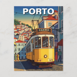 Porto Portugal Travel Abstrakt Vykort