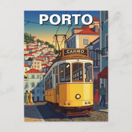 Porto Portugal Travel Abstrakt Vykort