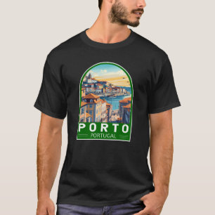 Porto Portugal Travel Art Emblem T Shirt