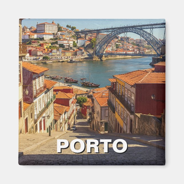 Porto Portugal Travel Magnet (Framsidan)
