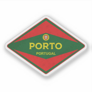 Porto Portugal Vintage Klistermärken
